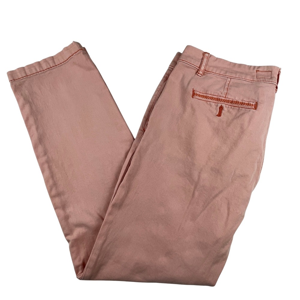 Pilcro and the Letterpress Women 29 Peach Straight Leg Ankle Pants Anthropologie